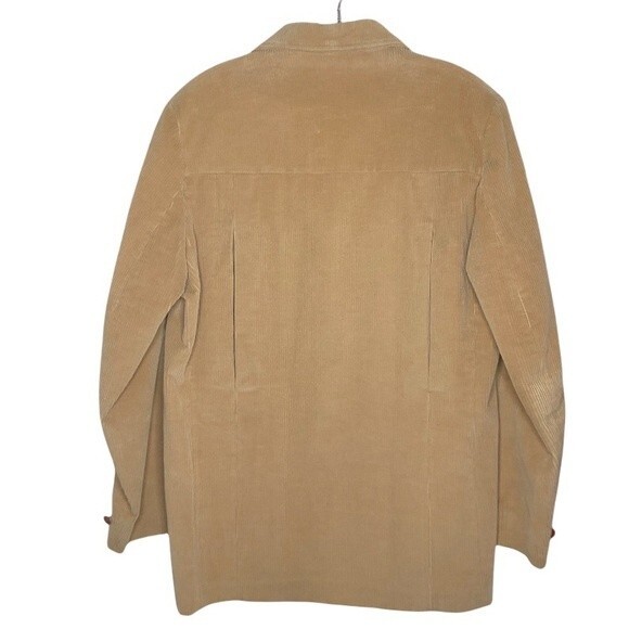 BRAD WHITNEY Tan Corduroy Jacket Blazer Lined Button Front Vintage 70s - Picture 2 of 9